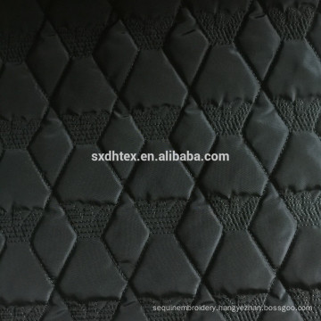 quilted thermal fabric,100% polyester embroidered for down coat,jacket and garment